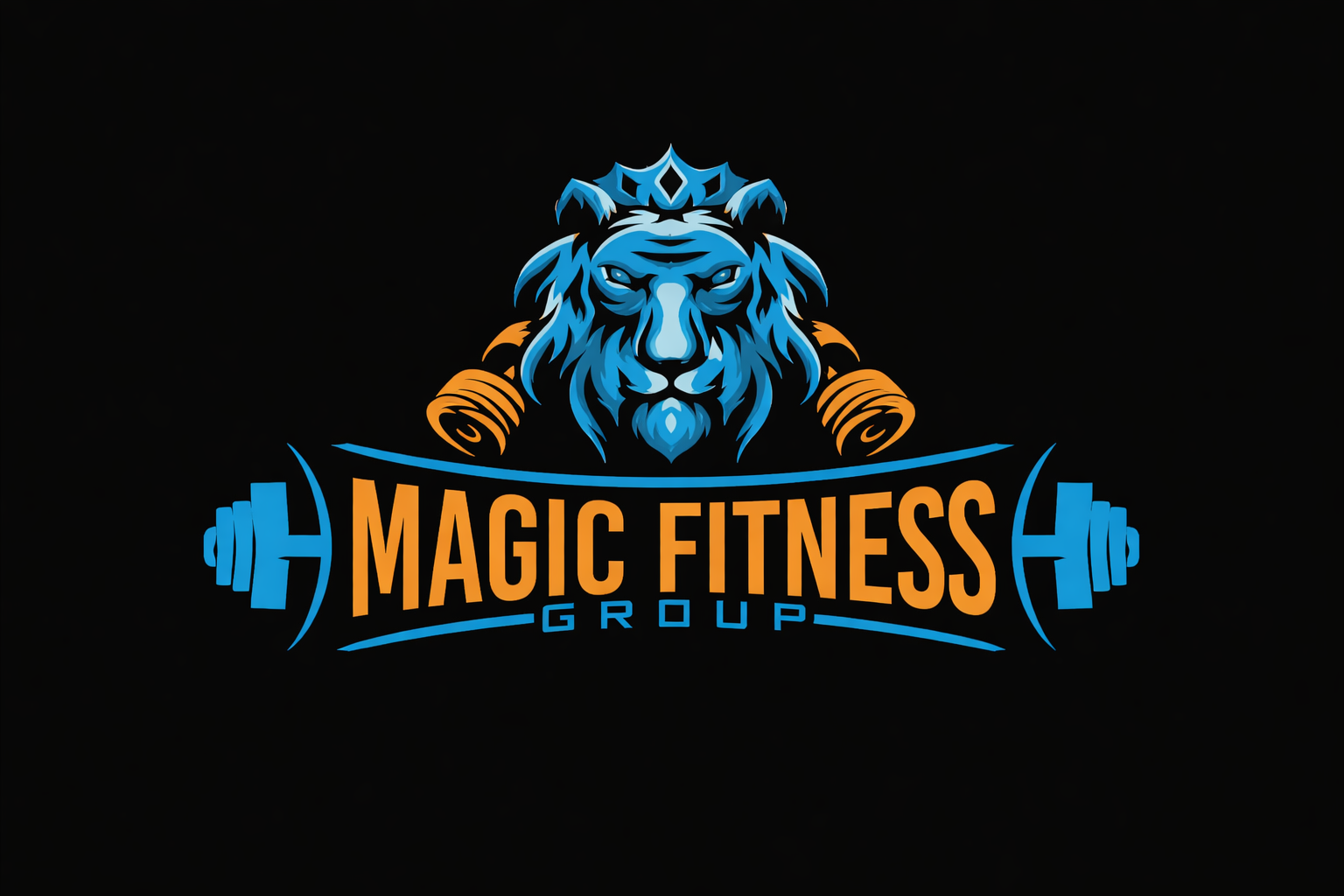 Magic Fitness Lion Logo